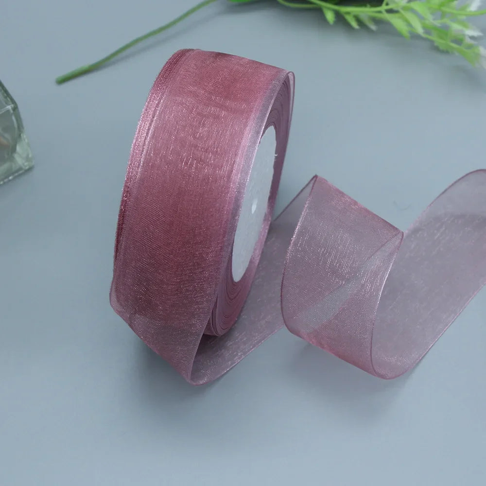 Stor rulle med Organza band