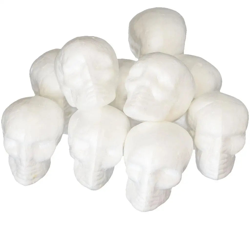 10pcs Styrofoam skulls 55mm