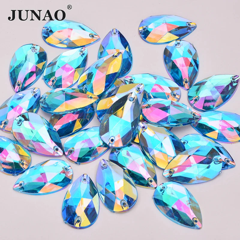 Large sew on rhinestones