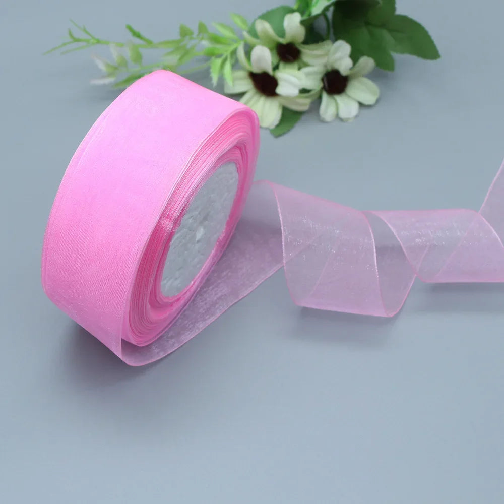 Stor rulle med Organza band