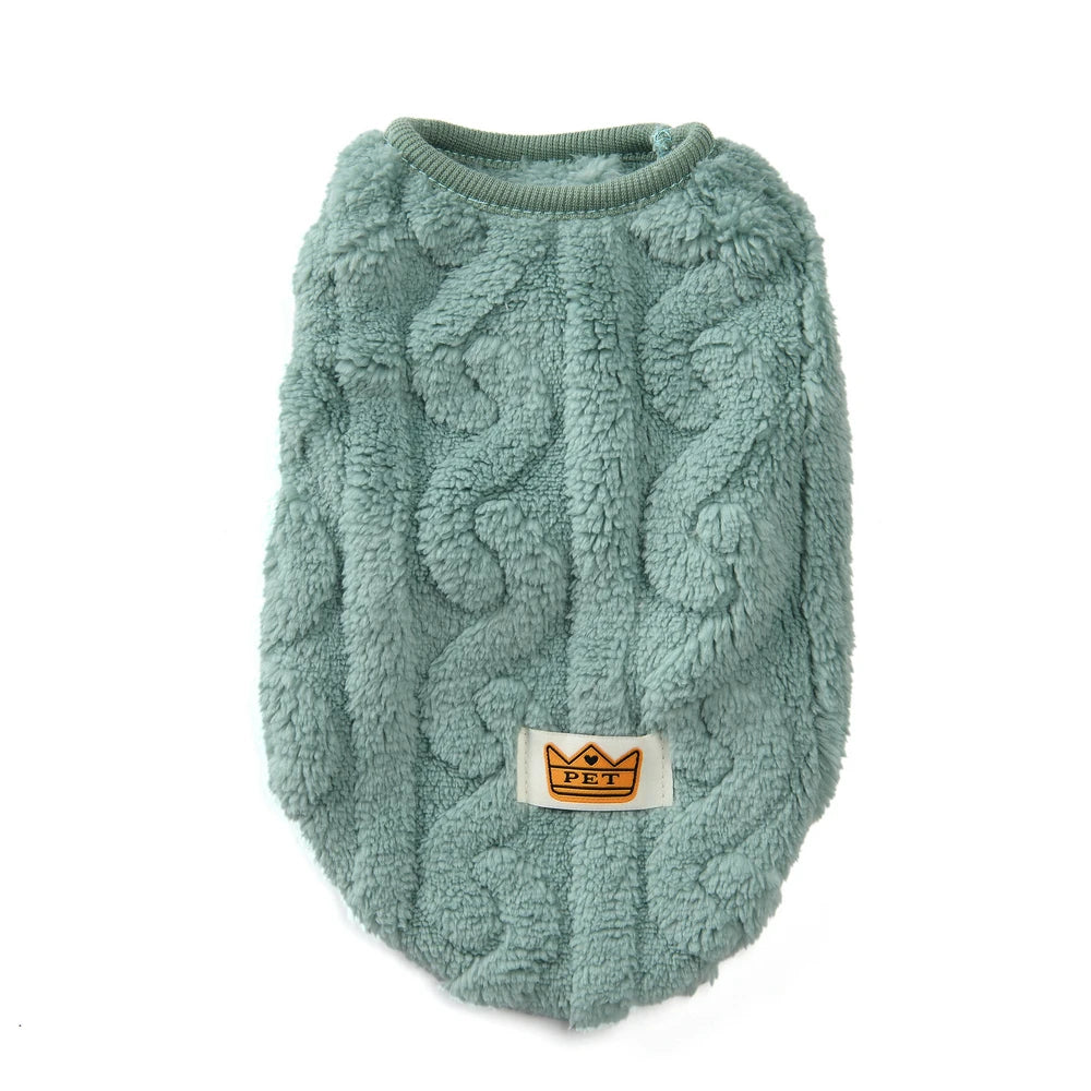 Mönstrad fleece tröja hund