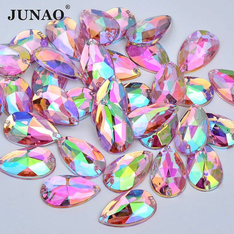 Large sew on rhinestones