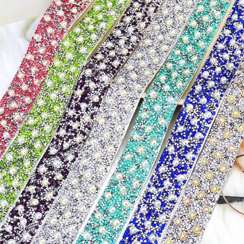 Strass tejp med pärlor