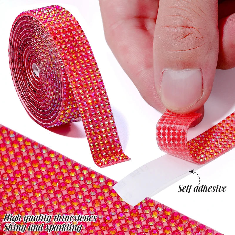 Strass tejp jelly Resin olika färger