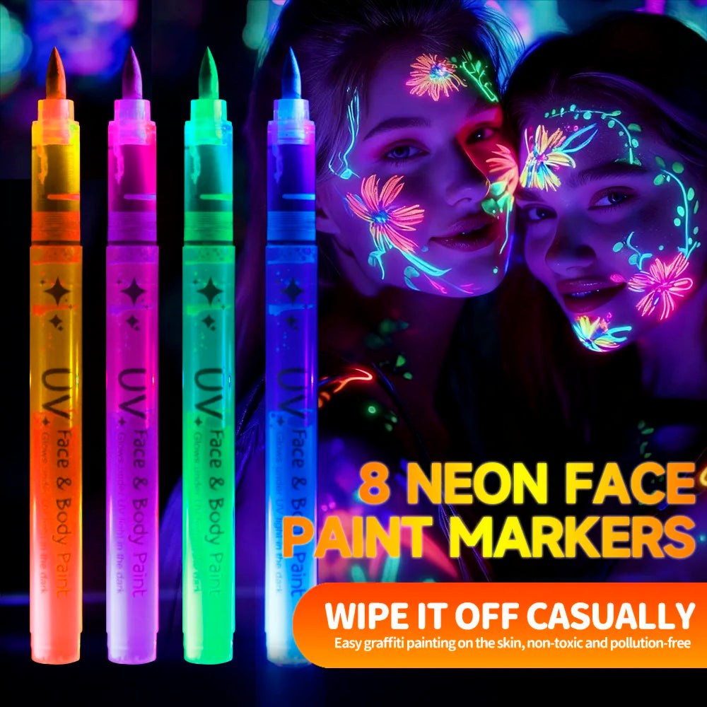 8-pack neon light pennor