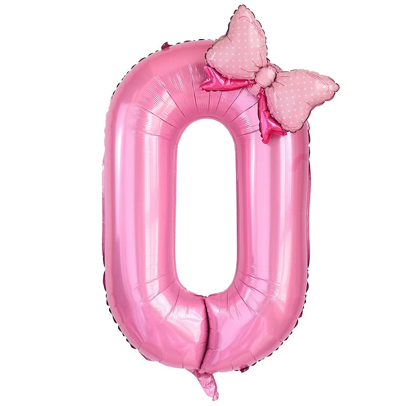 Stora ballonger Rosa med sifffror