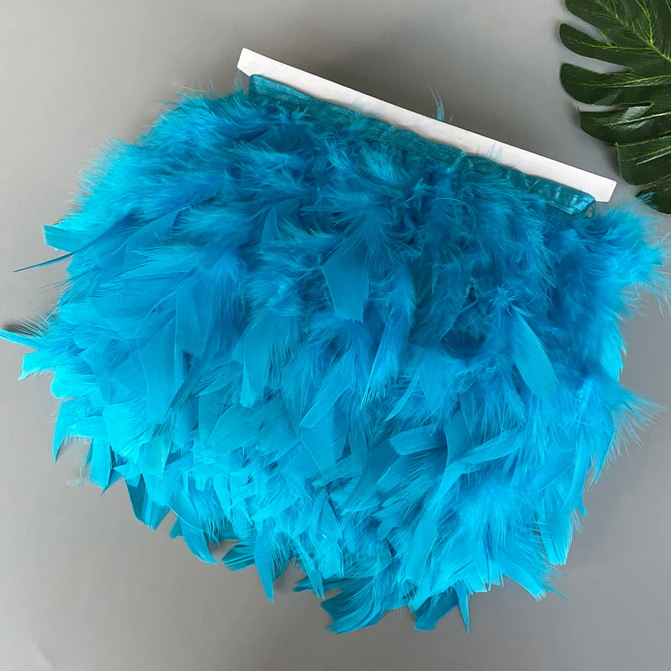 Fluffy kalkon fjädrar 10M