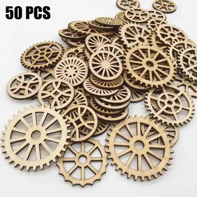 Wooden wheels in different sizes