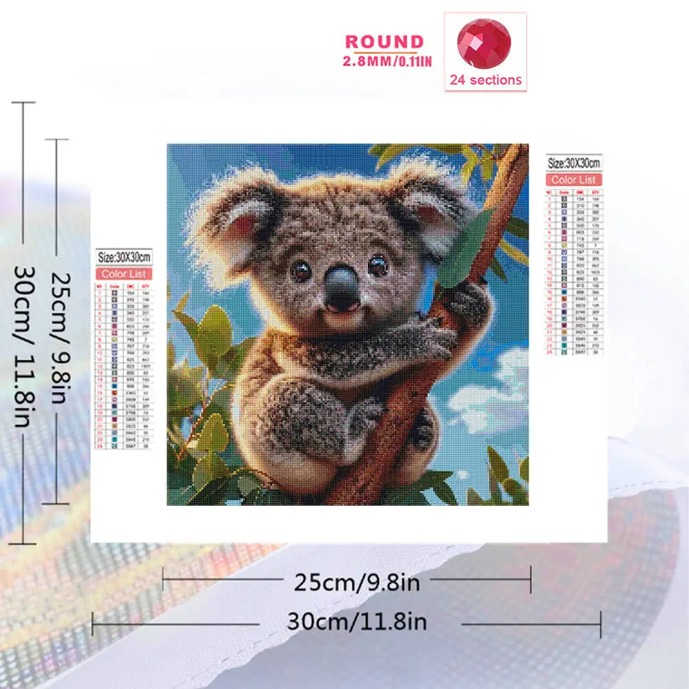 Diamant målning med koala björn