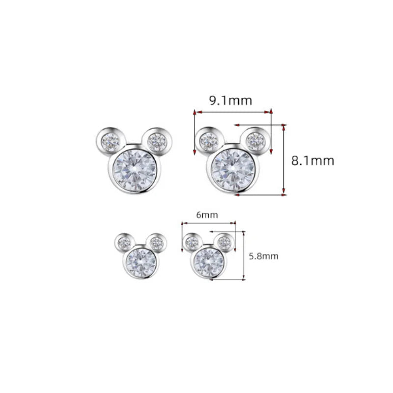 Earrings 925 silver Mickey Mouse