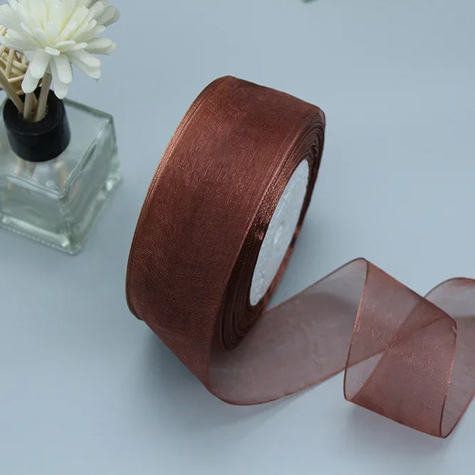 Stor rulle med Organza band
