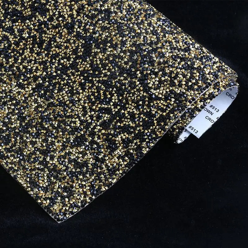 24x20cm sheet of rhinestone tape with triangular rhinestones