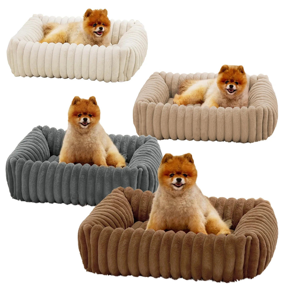 Lyxig hundsäng i fin design.