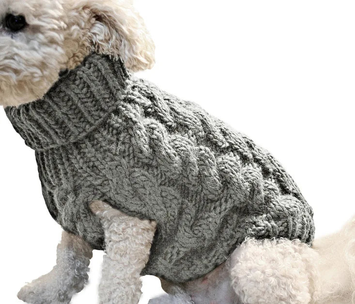 Stickad tröja hund