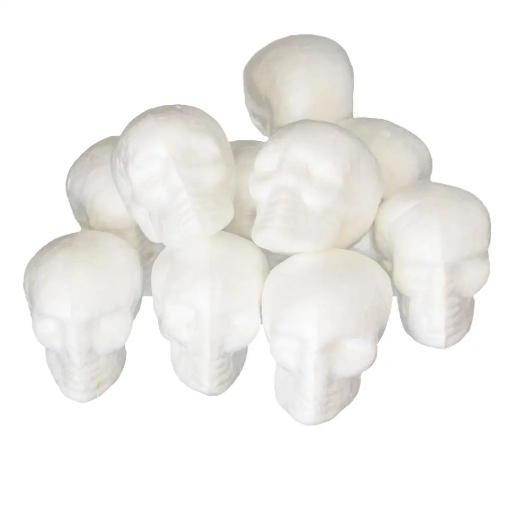 10pcs Styrofoam skulls 55mm
