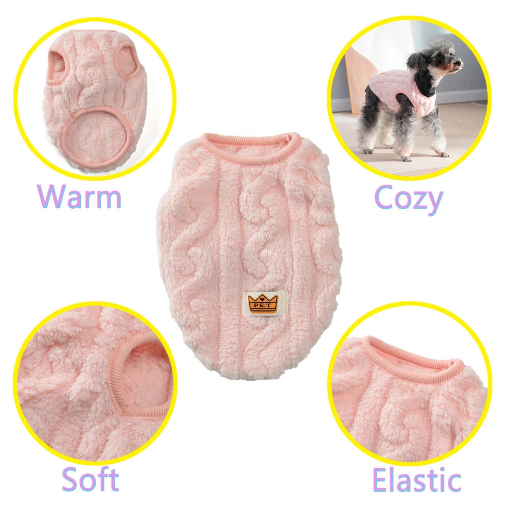 Mönstrad fleece tröja hund