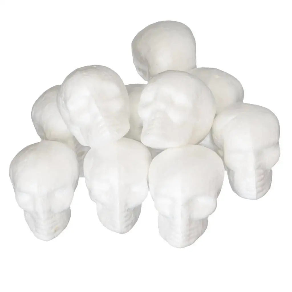 10pcs Styrofoam skulls 55mm