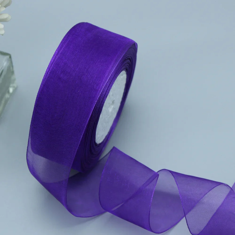 Stor rulle med Organza band