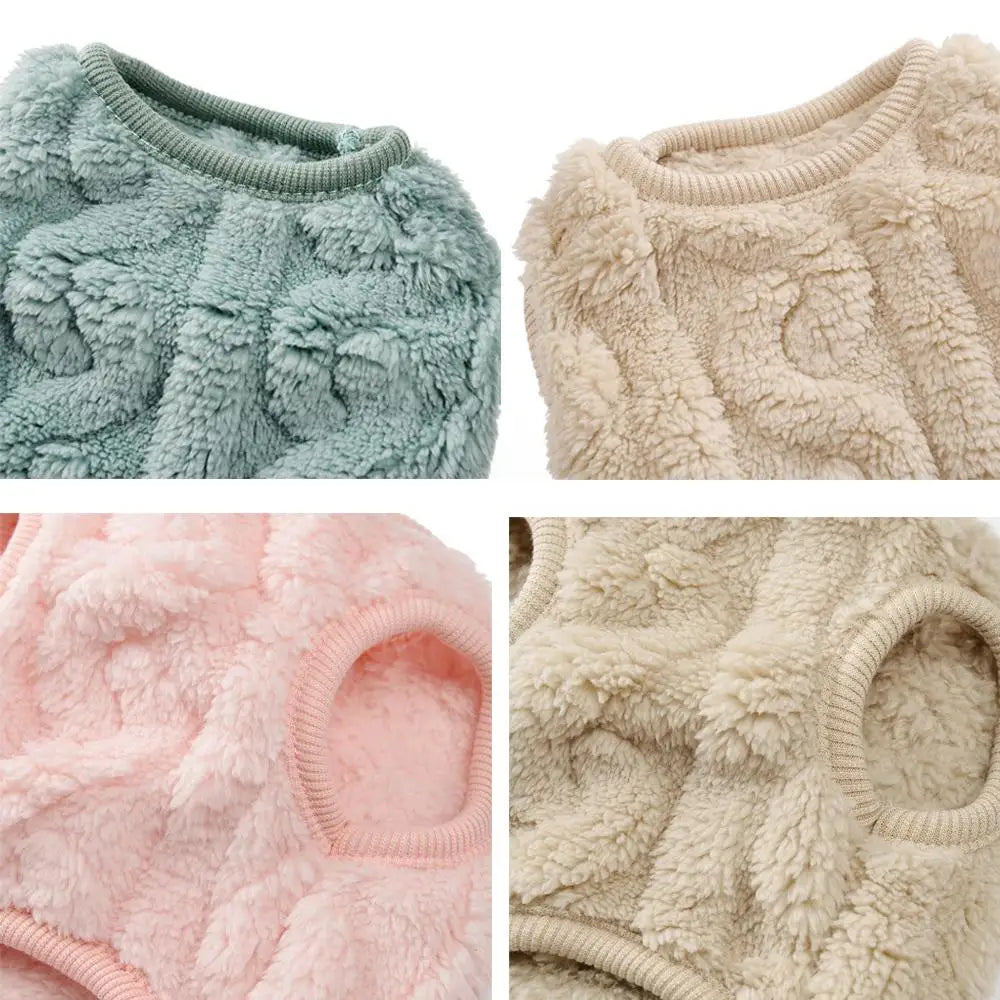 Mönstrad fleece tröja hund