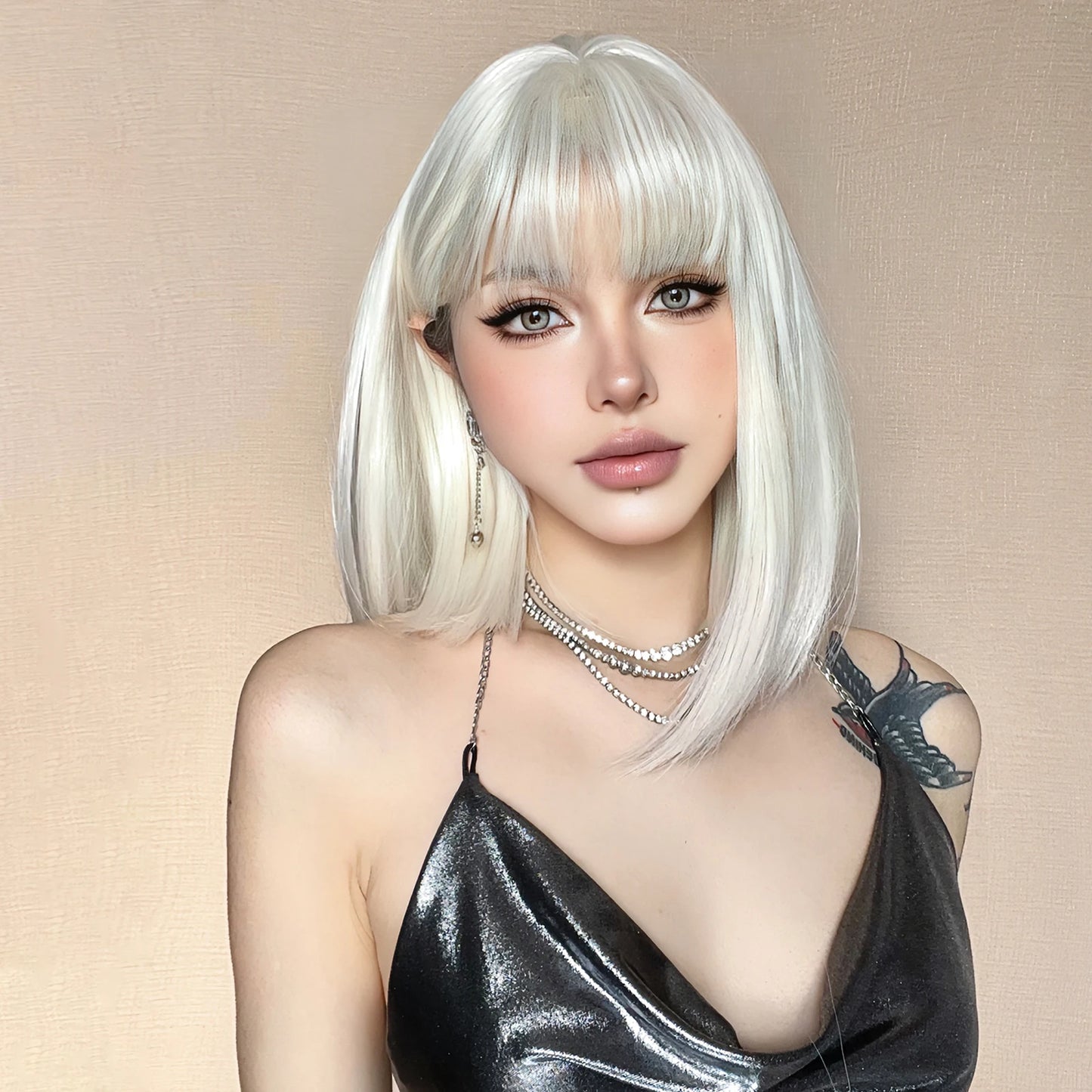 Wig Bob hairstyle in different colors