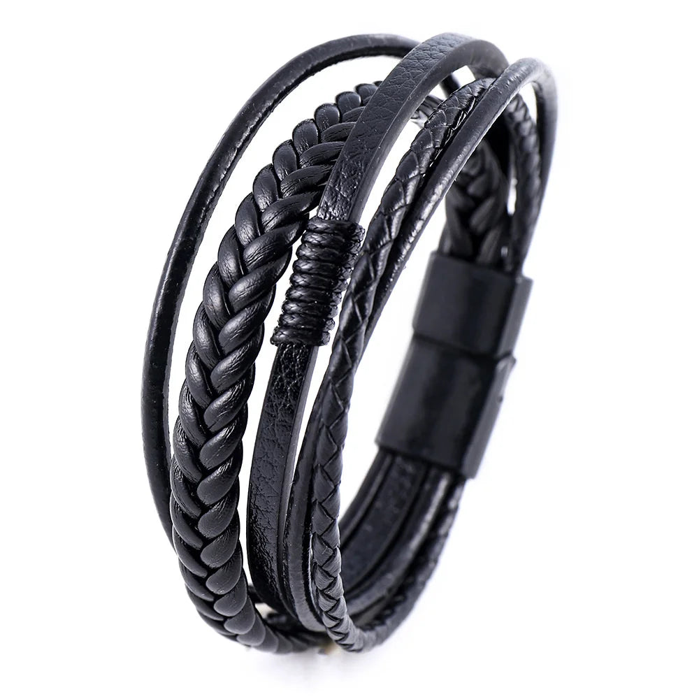 Trendigt läder armband