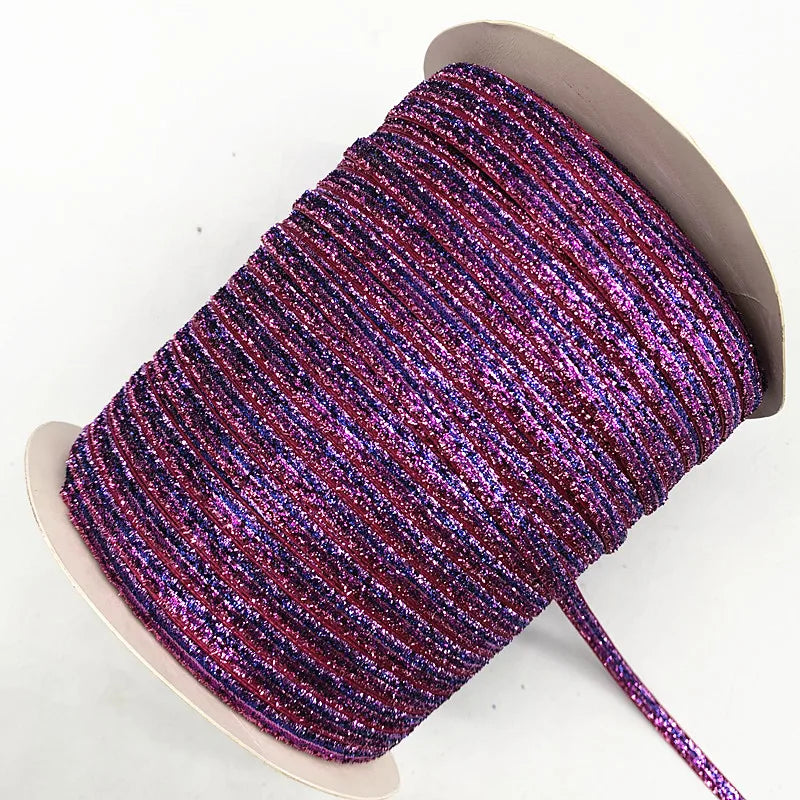 Glittrande sammets band 6mm