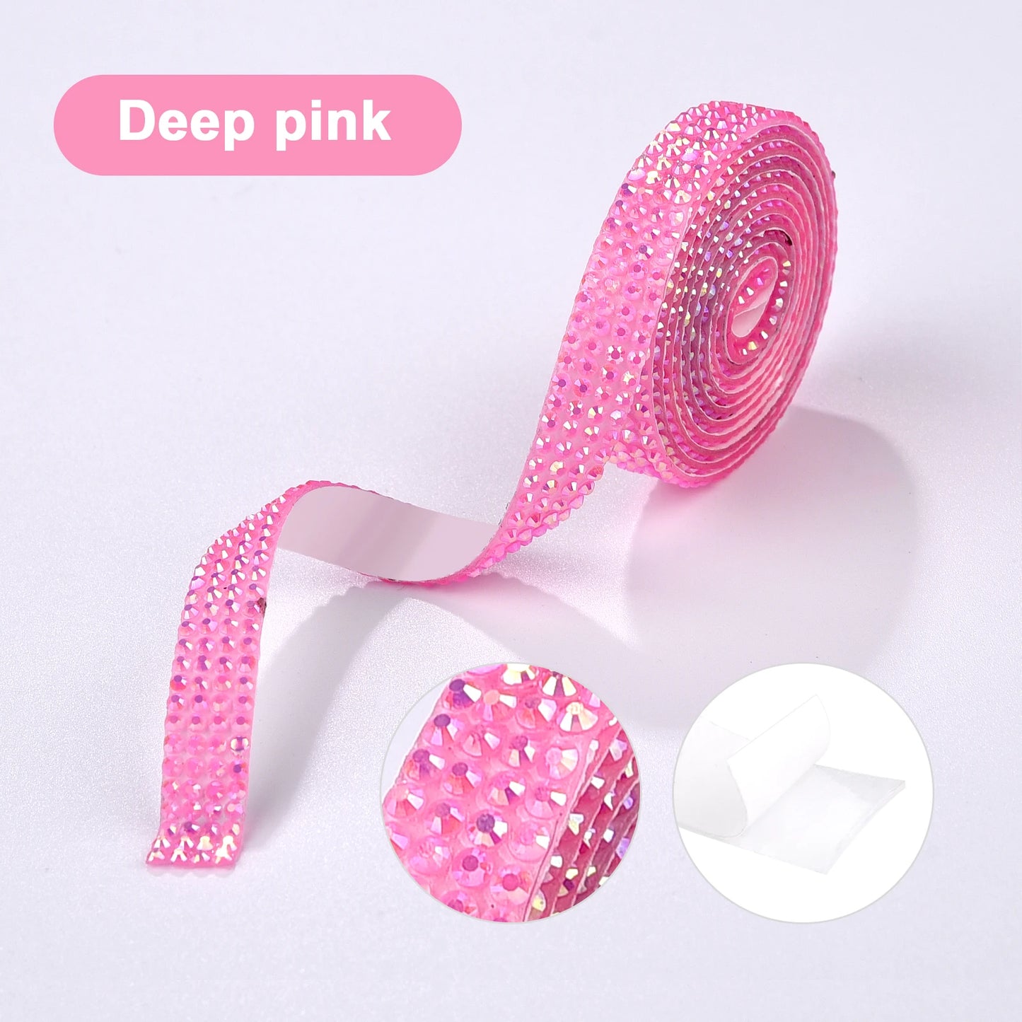 Rhinestone tape pastel colors