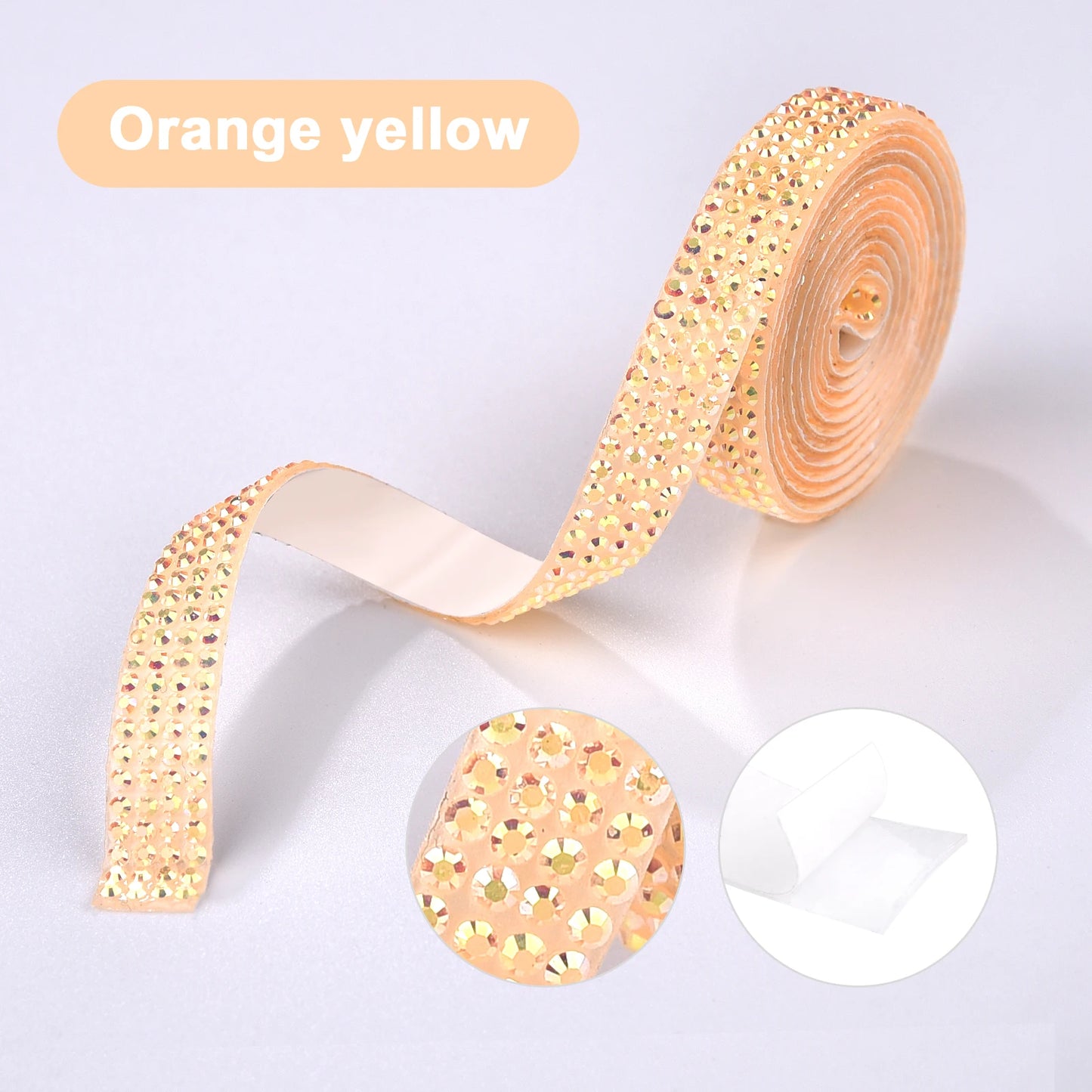 Rhinestone tape pastel colors