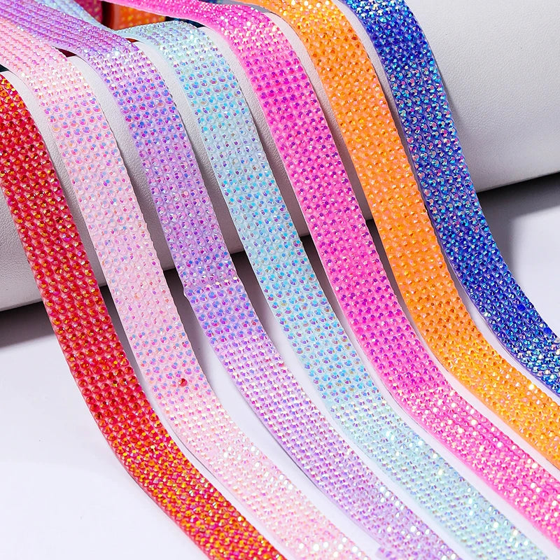 Strass tejp jelly Resin olika färger