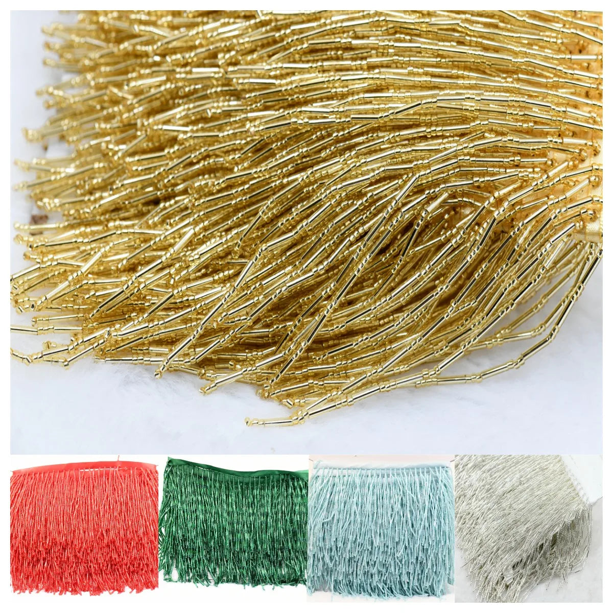 Tassel med glaspärlor