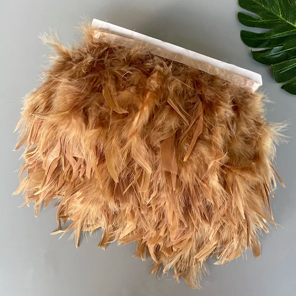 Fluffy kalkon fjädrar 10M