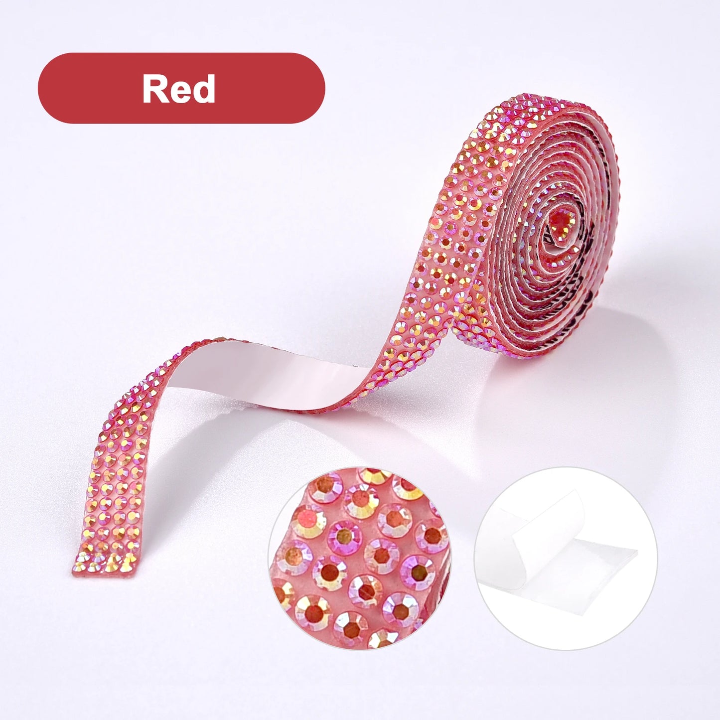 Rhinestone tape pastel colors