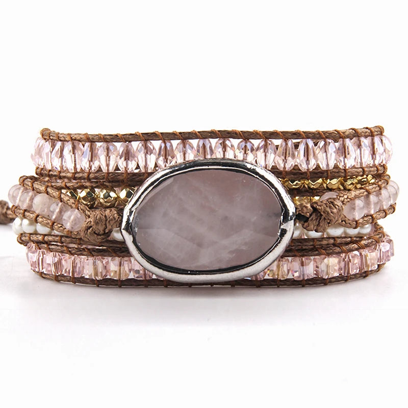Armband med ädelsten pärlor