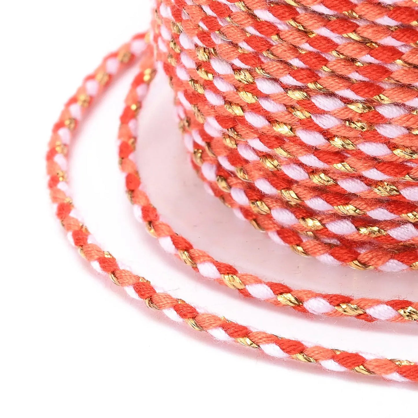 Striped cotton string