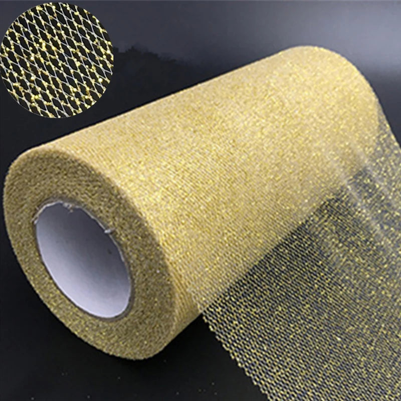 Tulle shiny fabric 22m