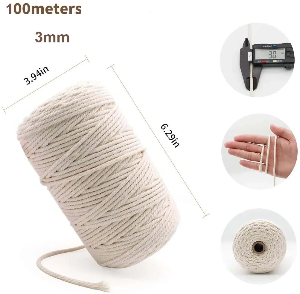 Macrame cotton cord