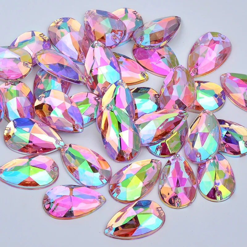Large sew on rhinestones