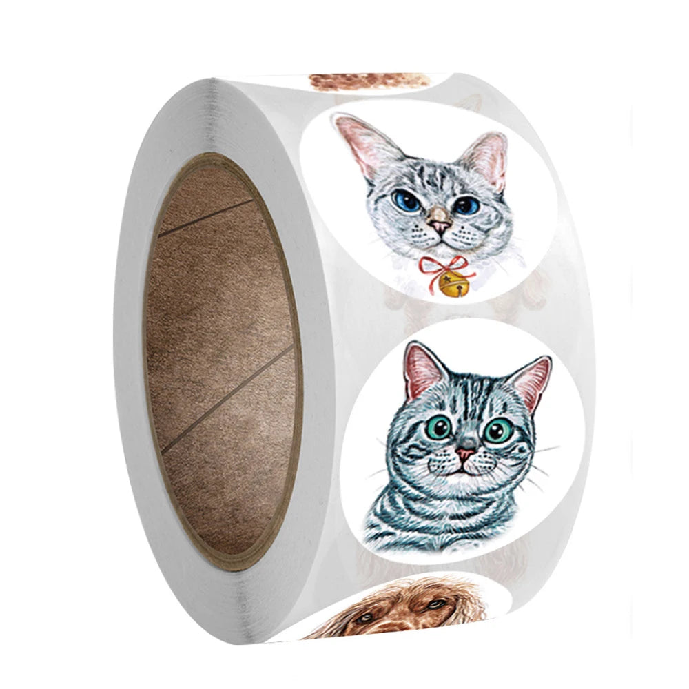Klistermärken med katt och hund