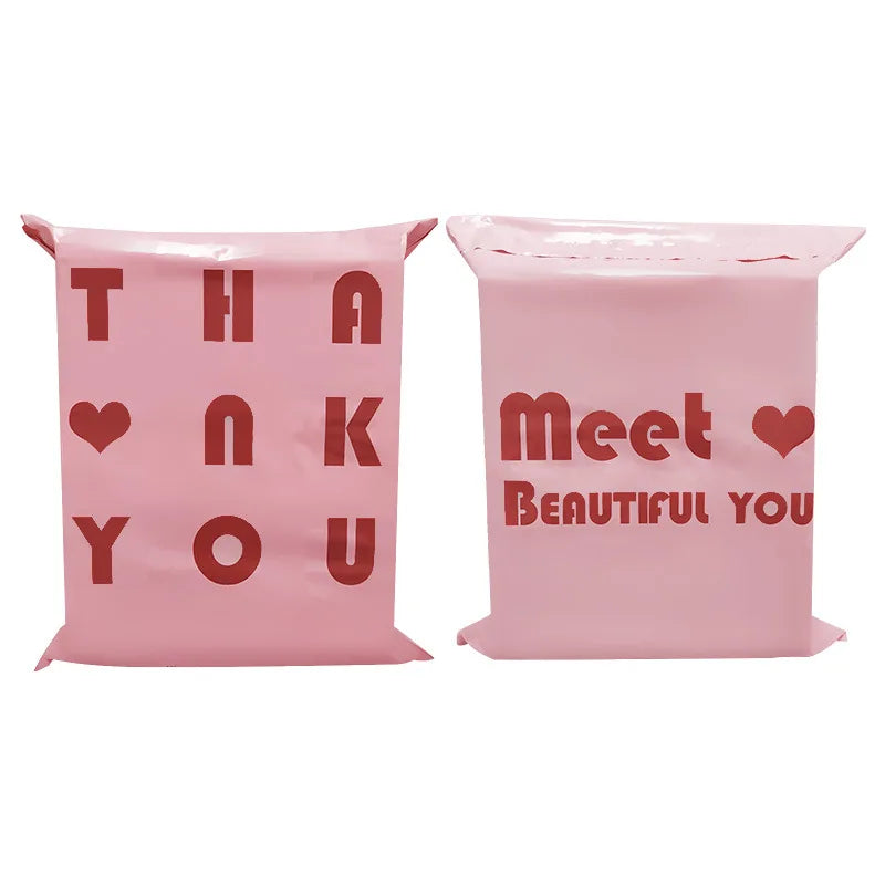 Shipping bags Pink "Thank you"