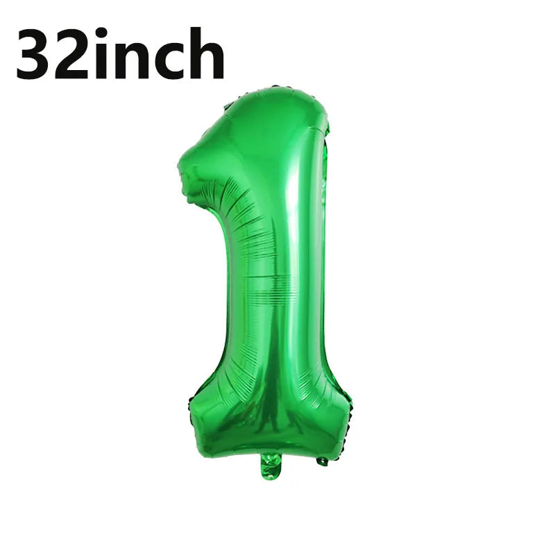 Ballong set med siffra och fotbolls motiv