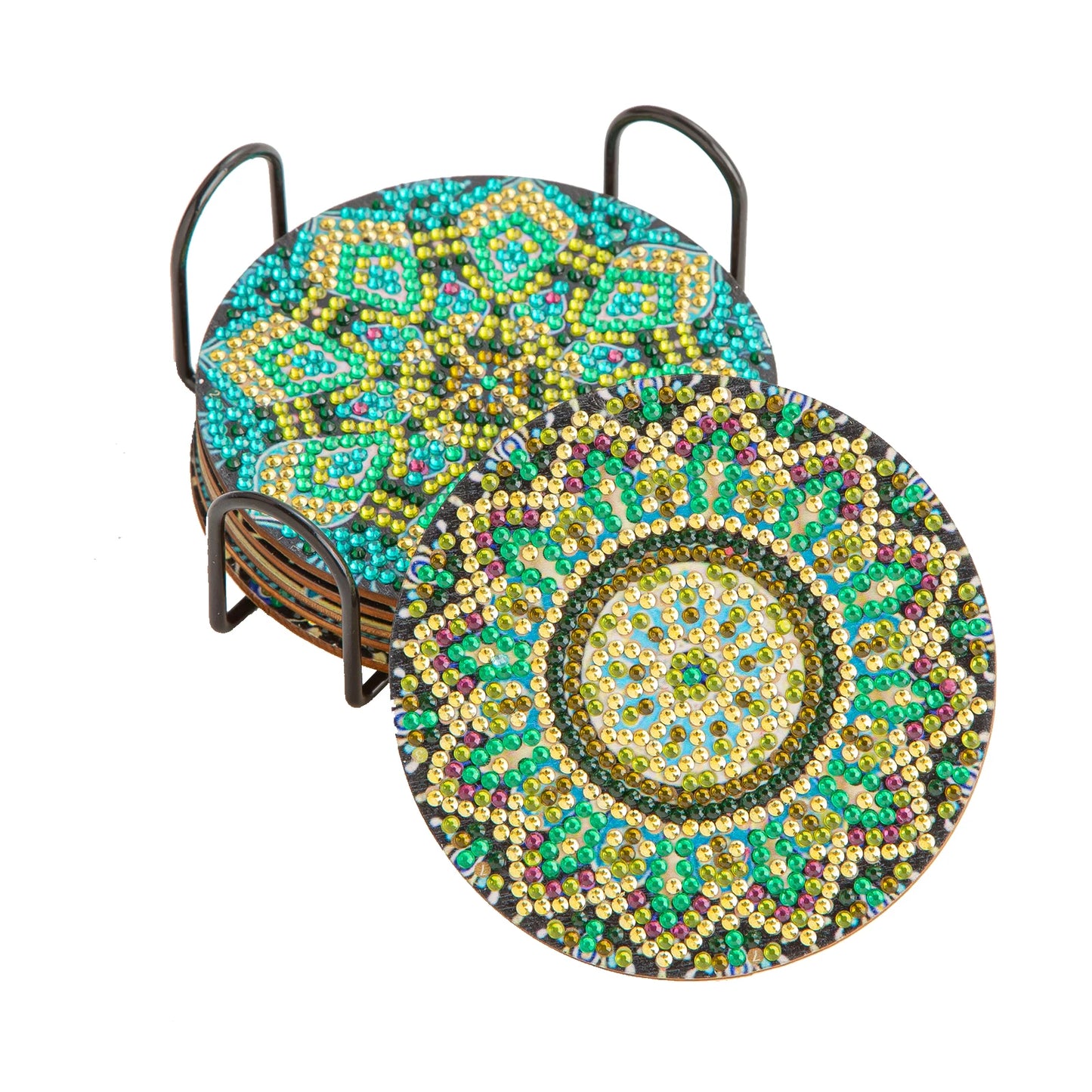 Diamant målning glas underlägg Mandala mönster