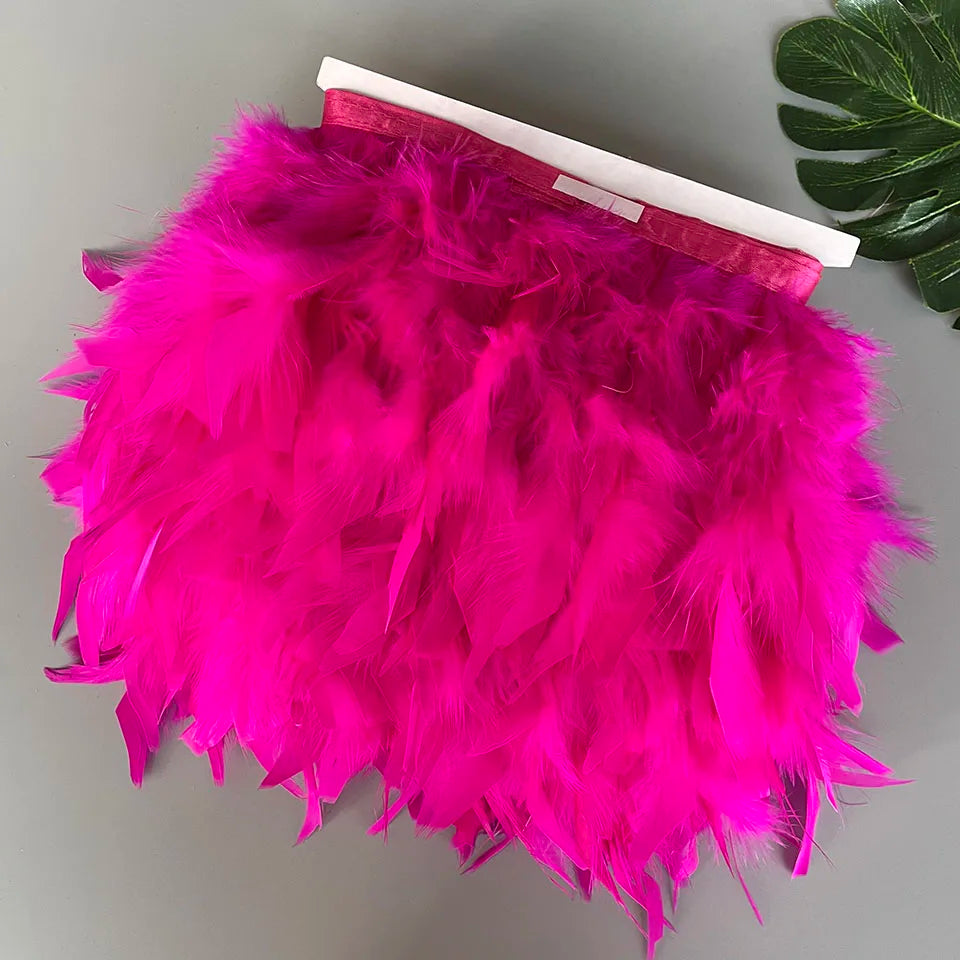 Fluffy kalkon fjädrar 10M