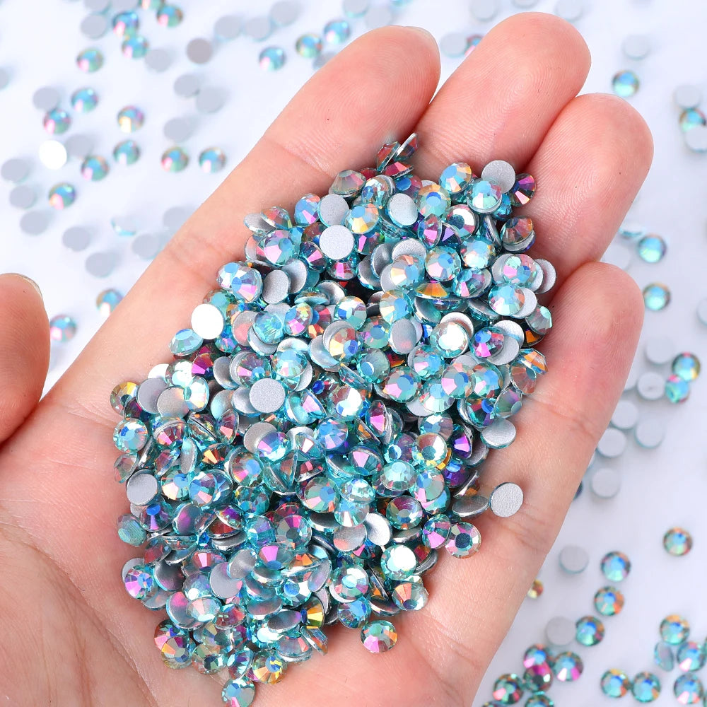 Strass stenar Aquamarine
