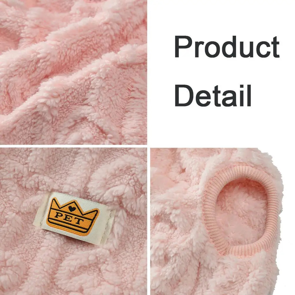 Mönstrad fleece tröja hund