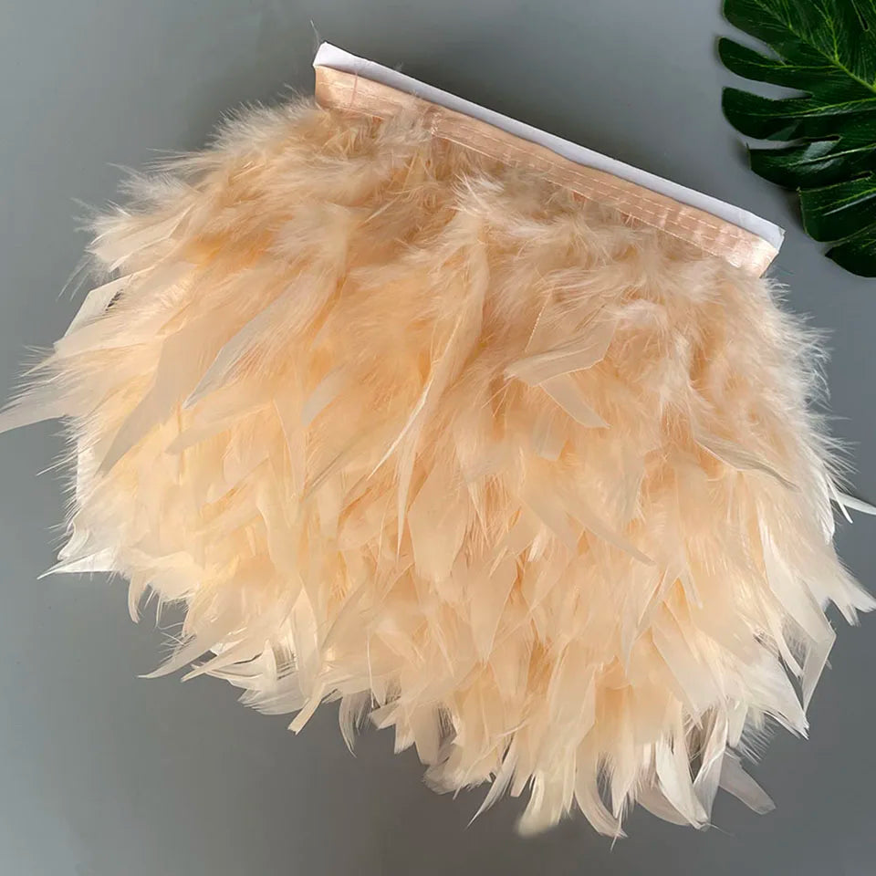 Fluffy kalkon fjädrar 10M