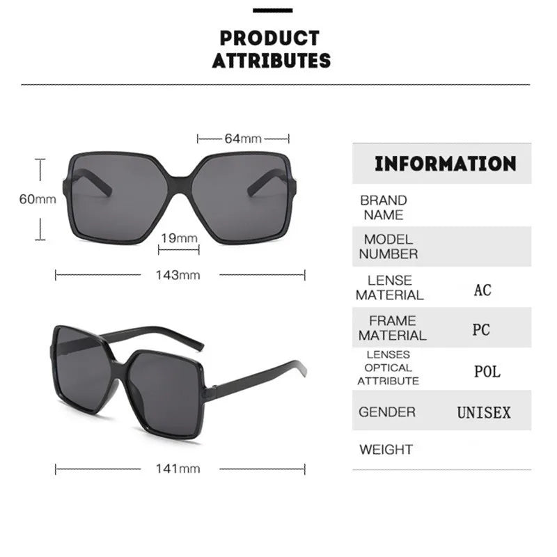 Sunglasses with square lenses in darker tones
