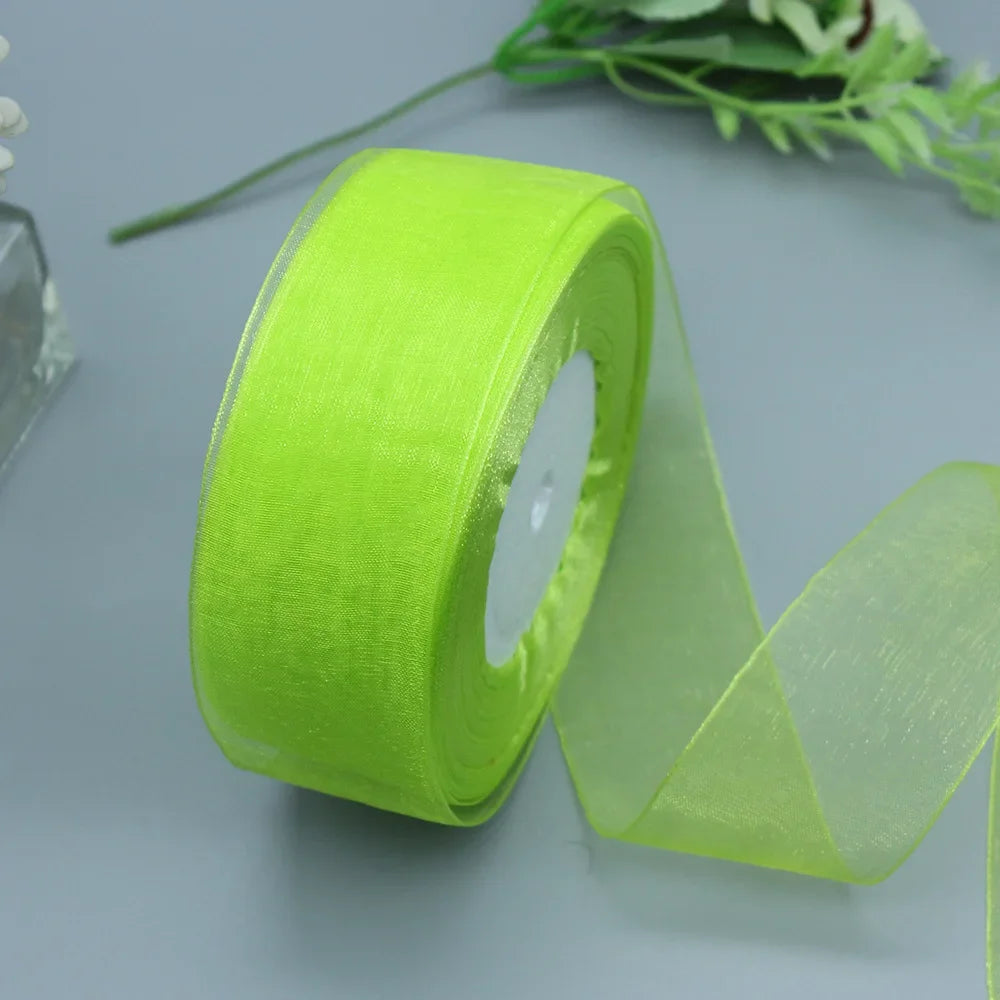 Stor rulle med Organza band
