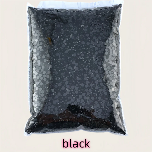Storpack resin strass stenar svart/vit