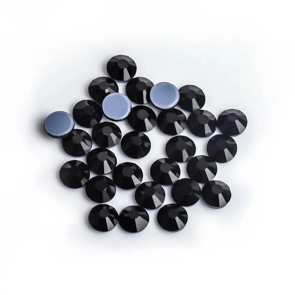 Strass stenar Svart Hot fix