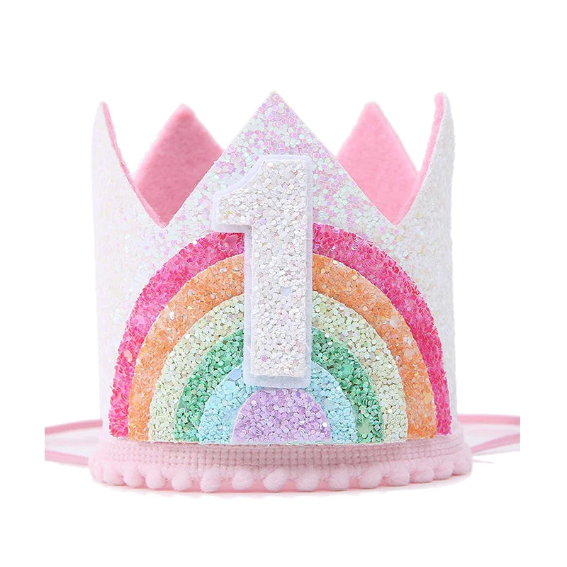 Unicorn krona till kalas barnet